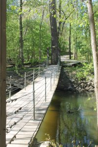 Swinging Bridge Swan Creek Metropark